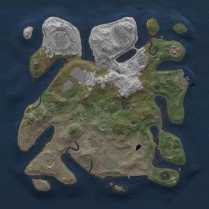 Thumbnail Rust Map: Procedural Map, Size: 3500, Seed: 2011590664, 18 Monuments