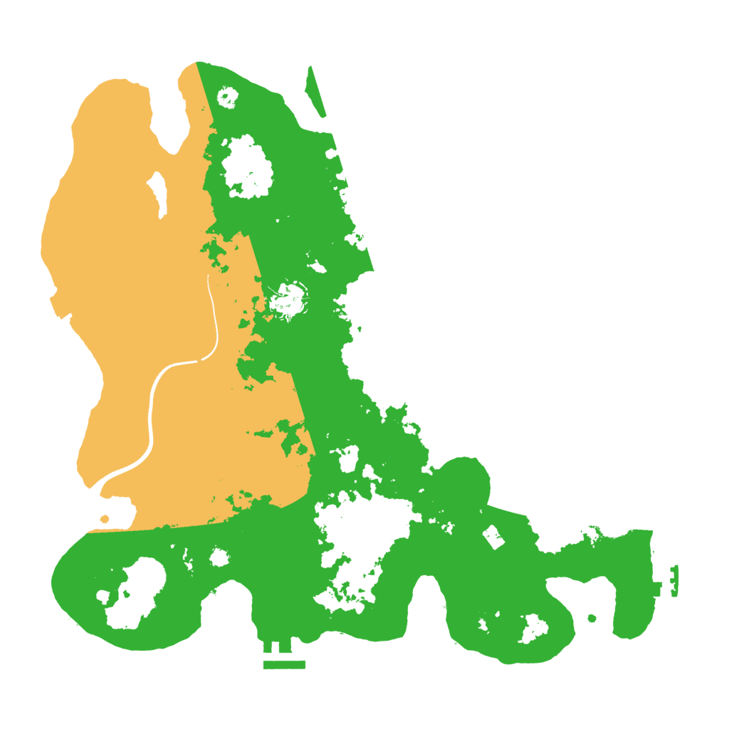 Biome Rust Map: Procedural Map, Size: 3500, Seed: 942121268