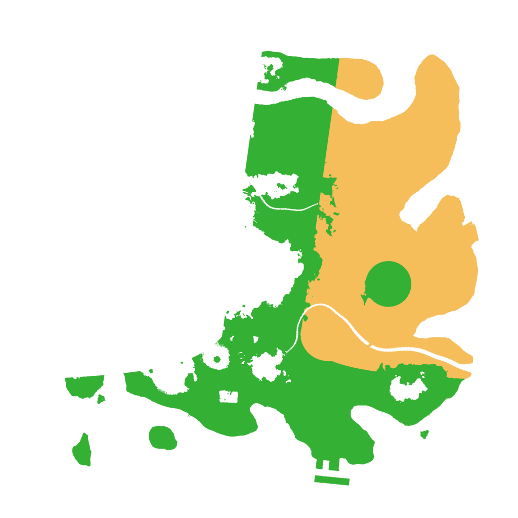 Biome Rust Map: Procedural Map, Size: 3000, Seed: 10082