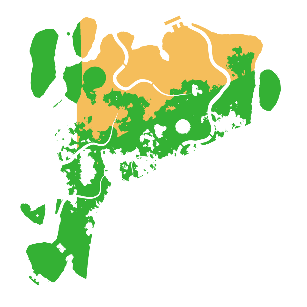 Biome Rust Map: Procedural Map, Size: 3700, Seed: 347153884