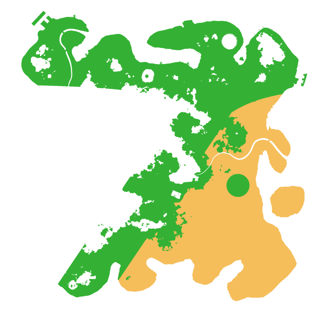 Biome Rust Map: Procedural Map, Size: 3700, Seed: 126489950