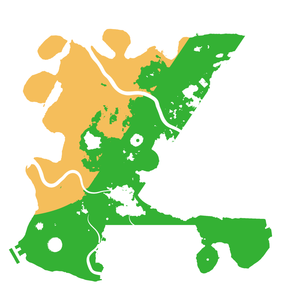 Biome Rust Map: Procedural Map, Size: 3650, Seed: 744321