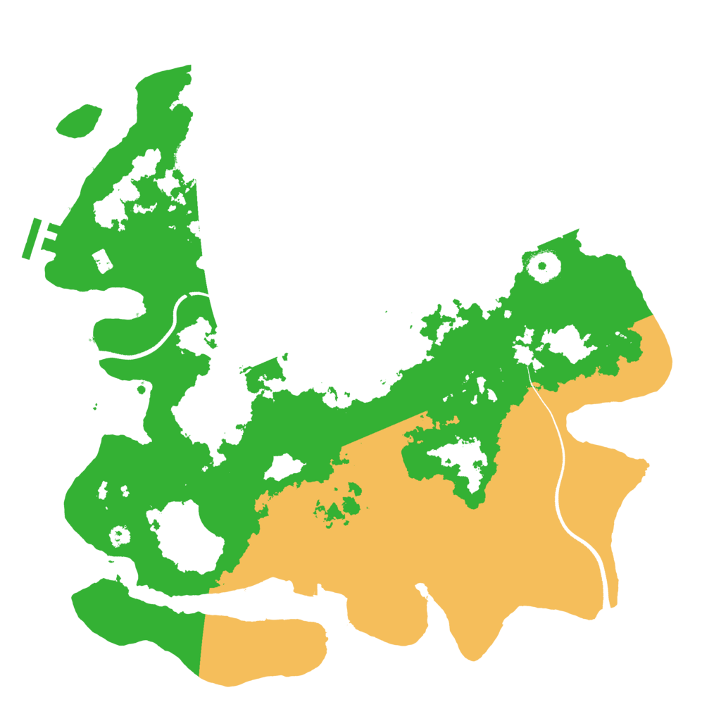 Biome Rust Map: Procedural Map, Size: 3500, Seed: 623521885