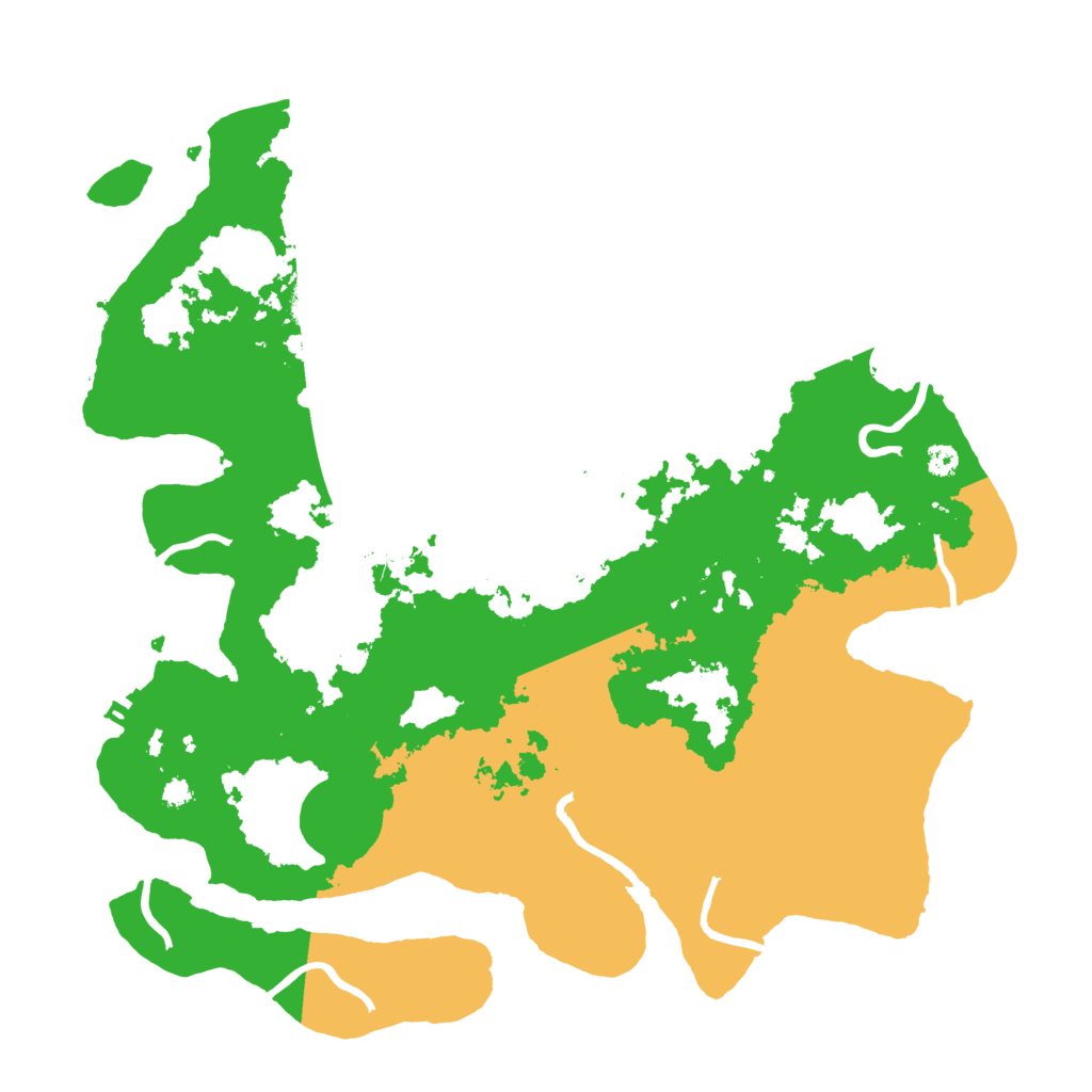 Biome Rust Map: Procedural Map, Size: 3500, Seed: 623521885