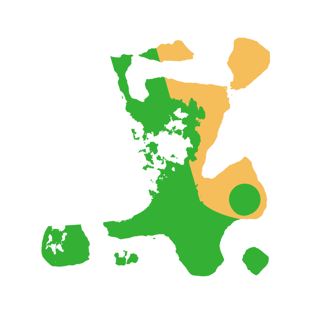 Biome Rust Map: Barren, Size: 2600, Seed: 22553