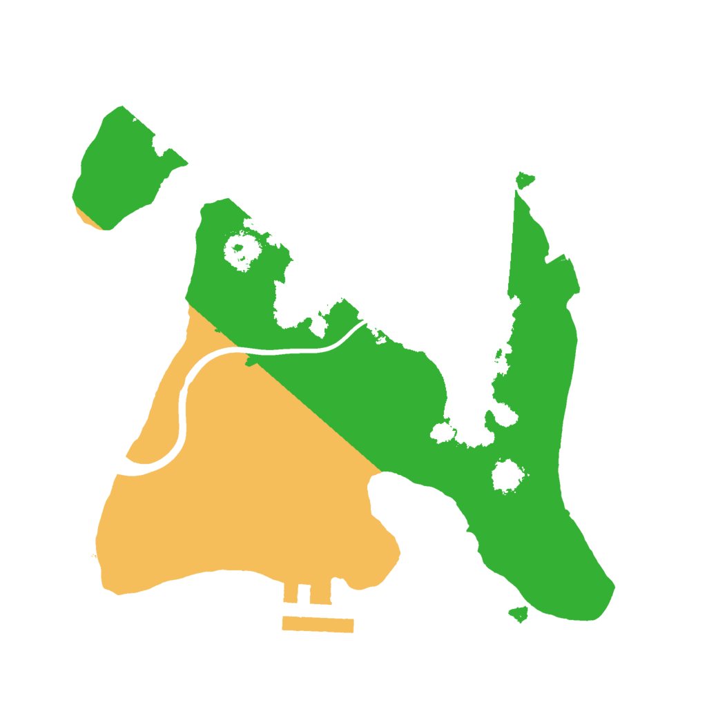 Biome Rust Map: Procedural Map, Size: 2000, Seed: 1071254884