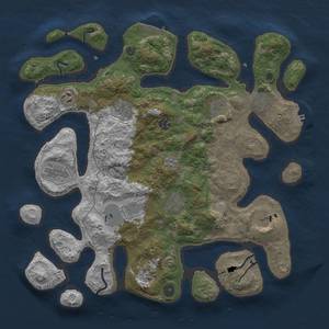 Thumbnail Rust Map: Procedural Map, Size: 4000, Seed: 373637785, 19 Monuments