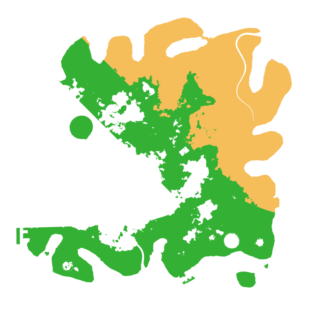 Biome Rust Map: Procedural Map, Size: 3600, Seed: 1381874984