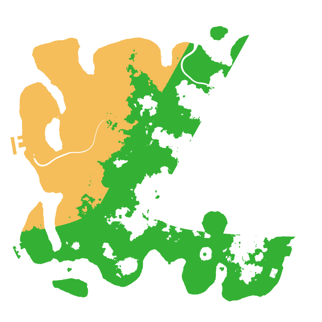 Biome Rust Map: Procedural Map, Size: 3700, Seed: 441237736
