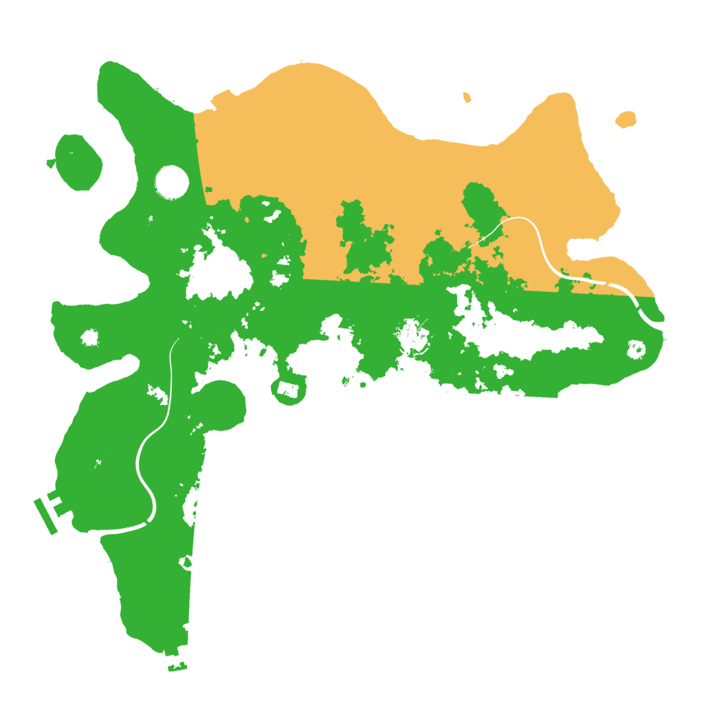 Biome Rust Map: Procedural Map, Size: 3700, Seed: 117724