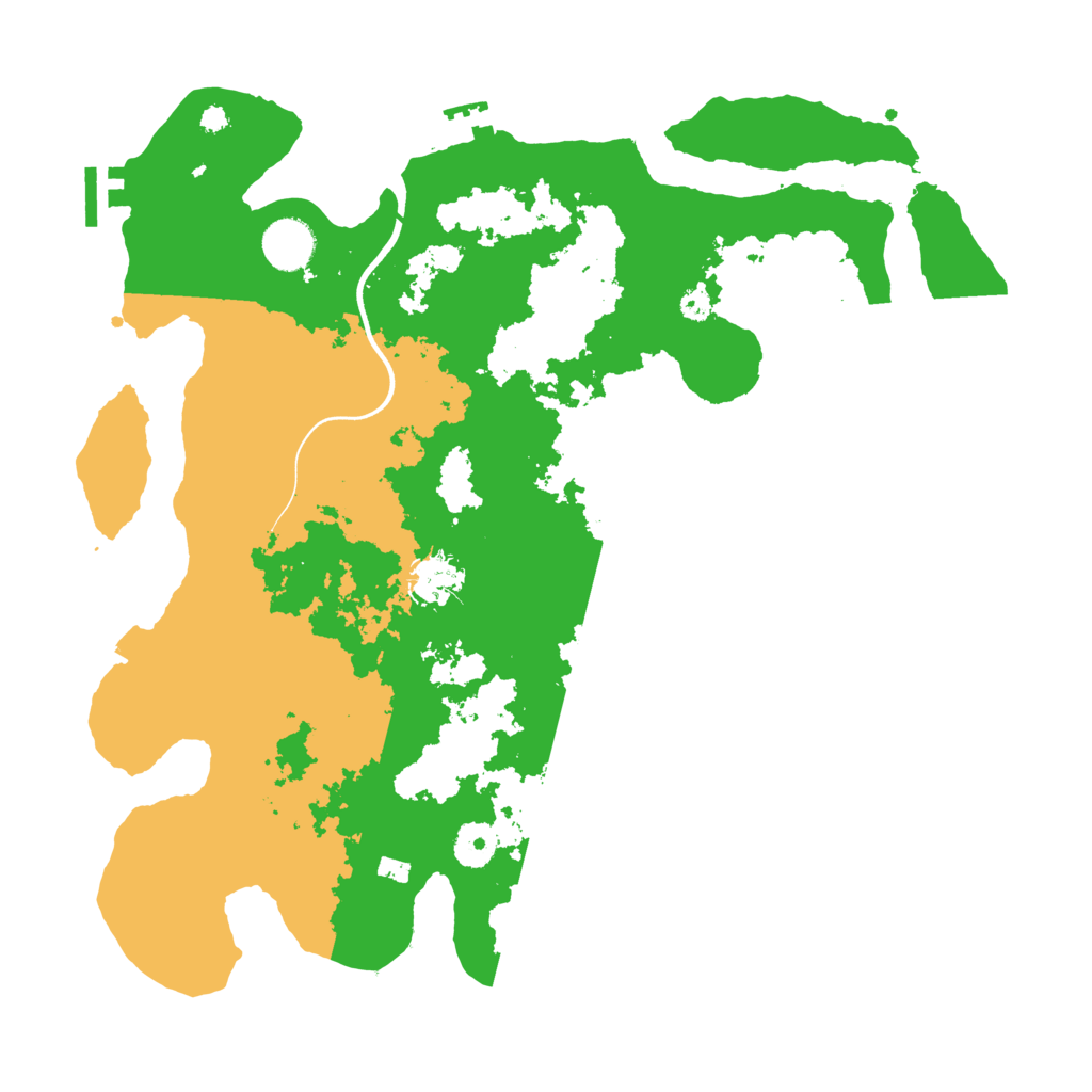 Biome Rust Map: Procedural Map, Size: 3700, Seed: 1832651980