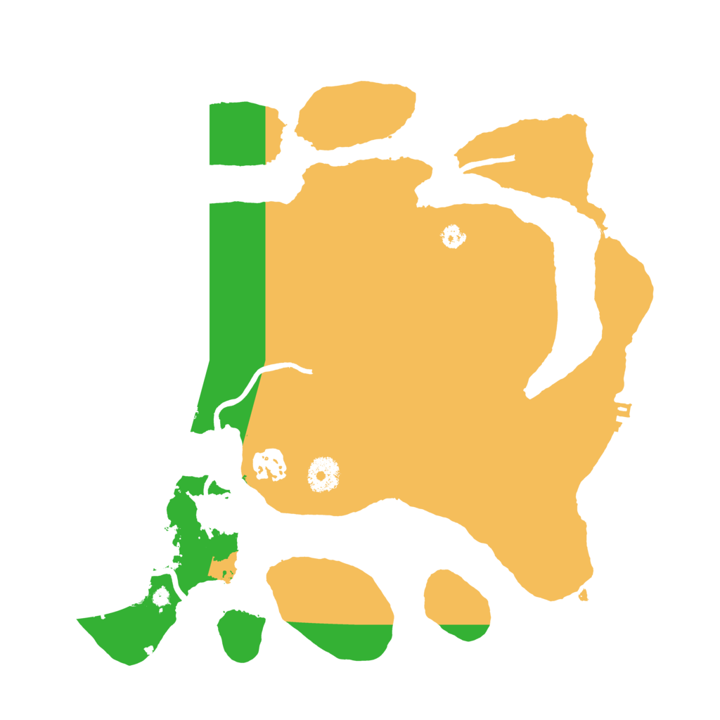 Biome Rust Map: Procedural Map, Size: 3200, Seed: 8008