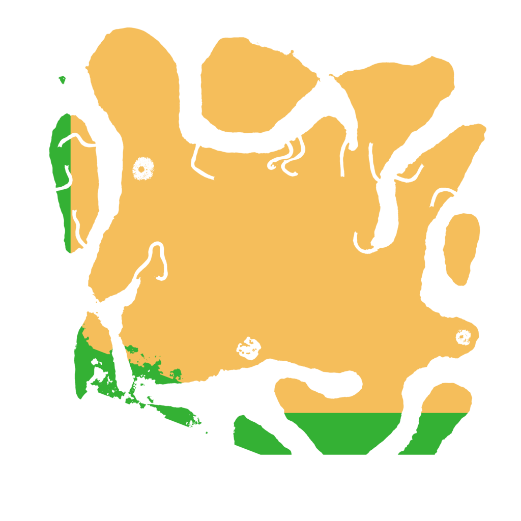 Biome Rust Map: Procedural Map, Size: 3500, Seed: 78517245