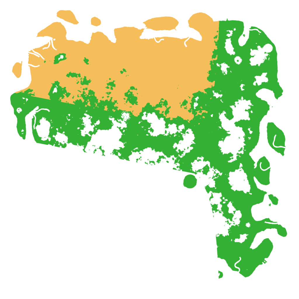 Biome Rust Map: Procedural Map, Size: 6000, Seed: 1180845617