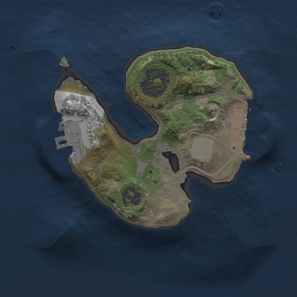 Rust Map: Procedural Map, Size: 1500, Seed: 3672433, 6 Monuments