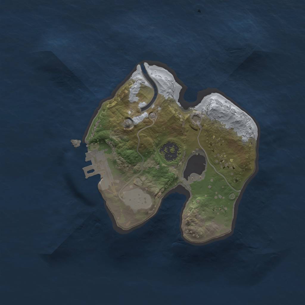 Rust Map: Procedural Map, Size: 1650, Seed: 777, 4 Monuments