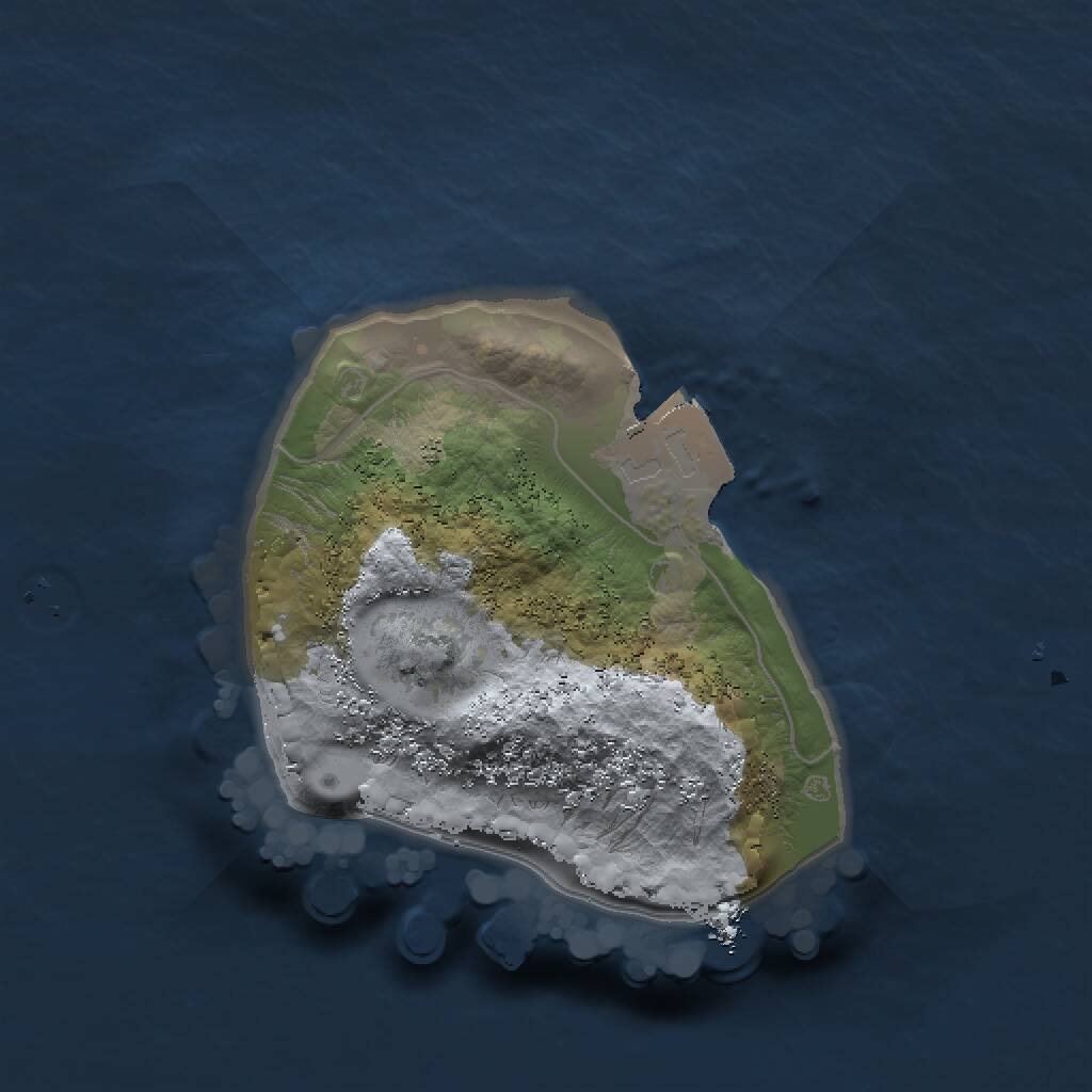 Rust Map: Procedural Map, Size: 1234, Seed: 2147483647, 1 Monuments