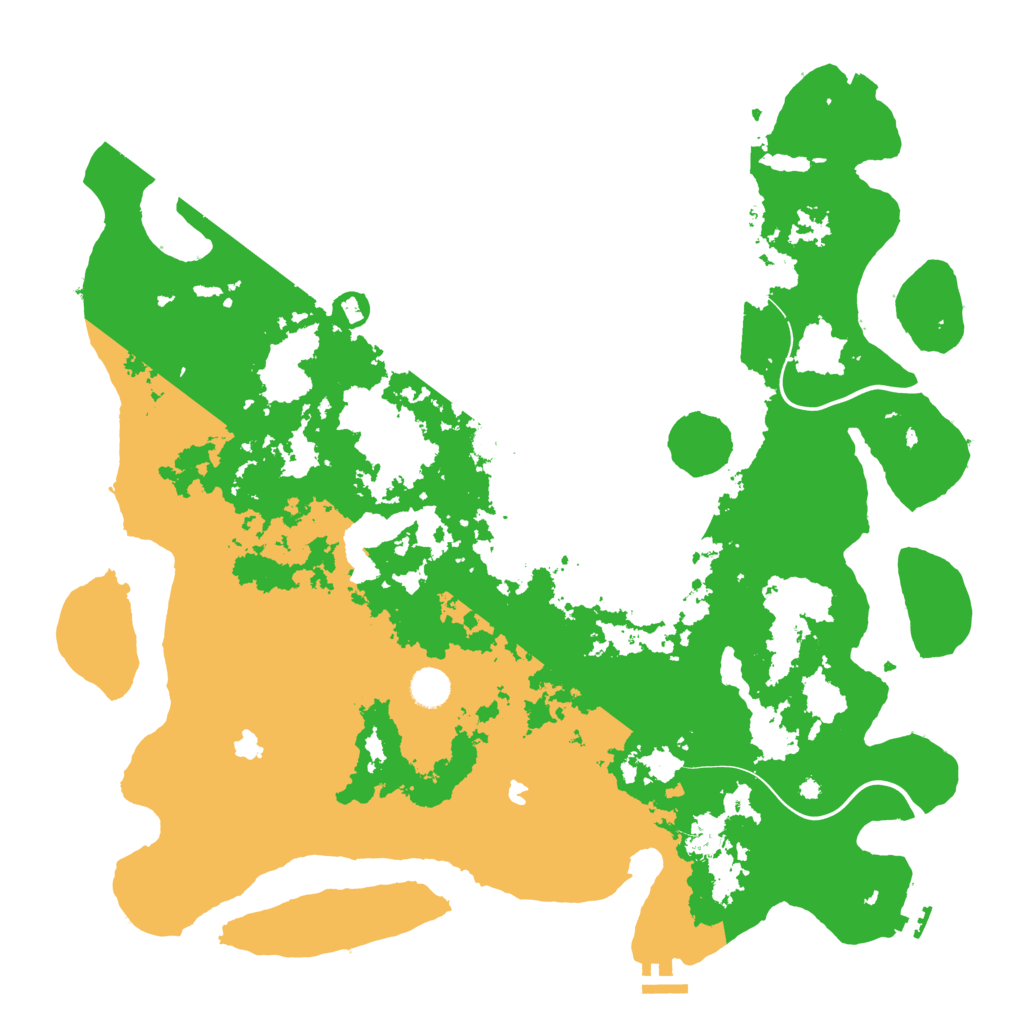 Biome Rust Map: Procedural Map, Size: 4500, Seed: 4082436