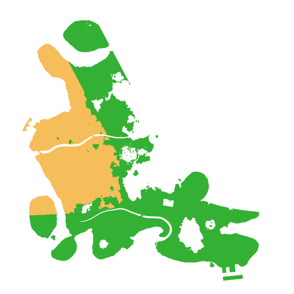Biome Rust Map: Procedural Map, Size: 3000, Seed: 830958923