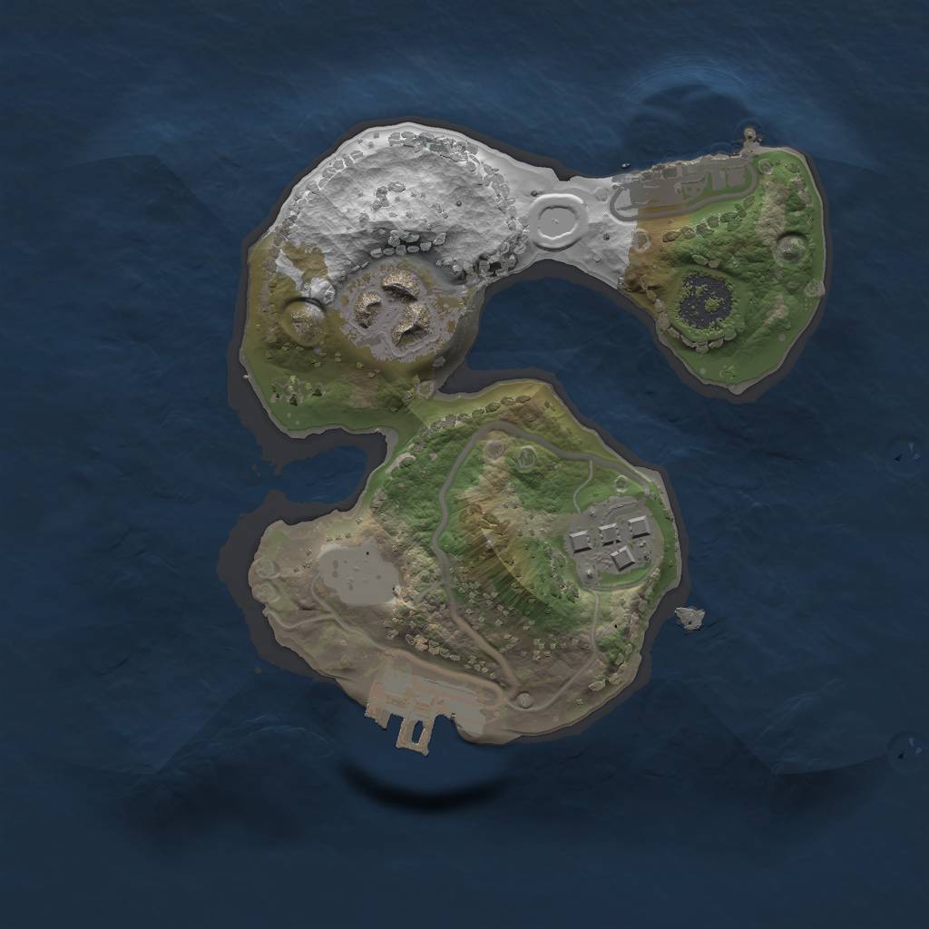 Rust Map: Procedural Map, Size: 1732, Seed: 239857286, 9 Monuments