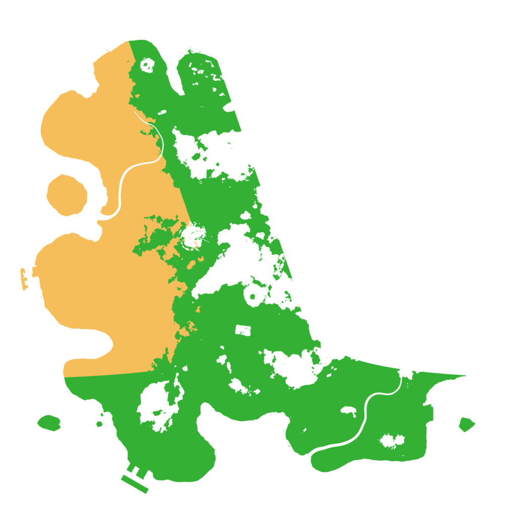 Biome Rust Map: Procedural Map, Size: 3600, Seed: 601