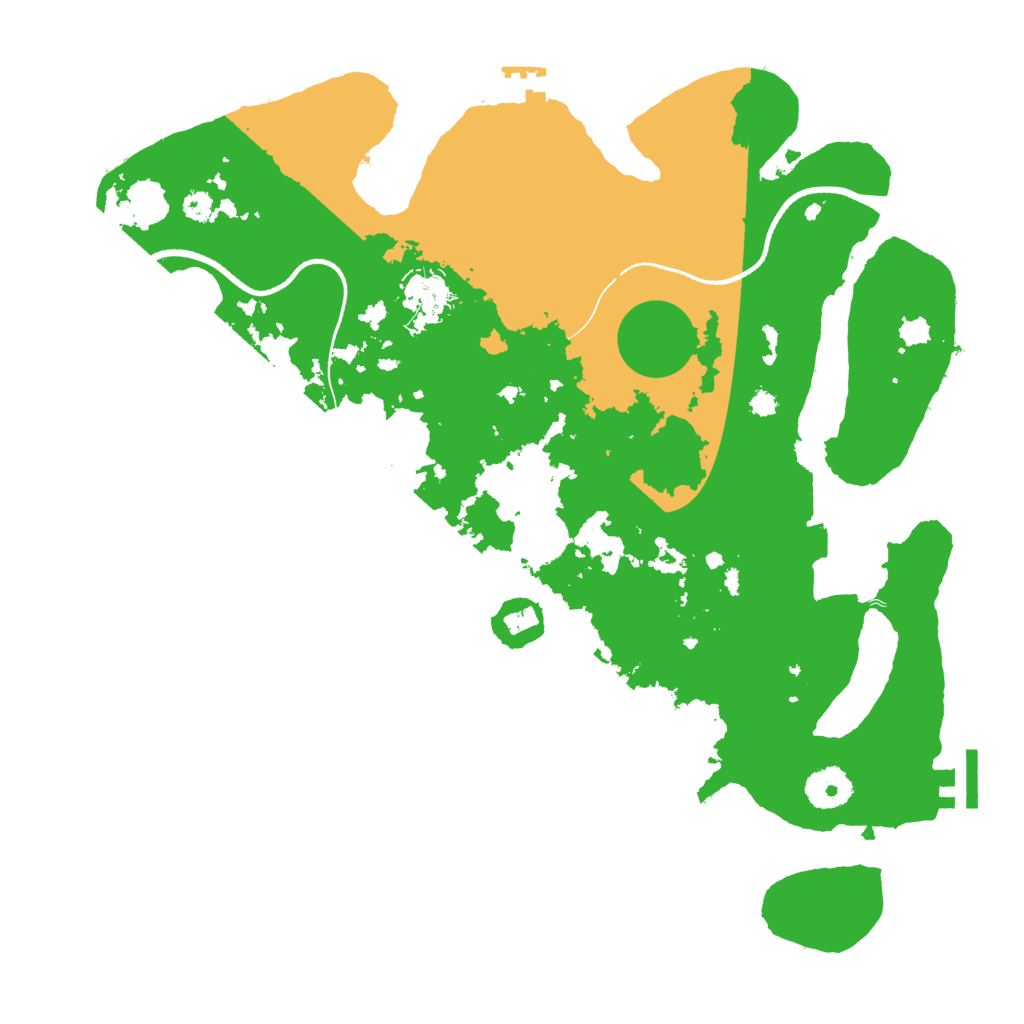 Biome Rust Map: Procedural Map, Size: 3500, Seed: 2035475598