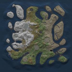 Thumbnail Rust Map: Procedural Map, Size: 3500, Seed: 285, 13 Monuments