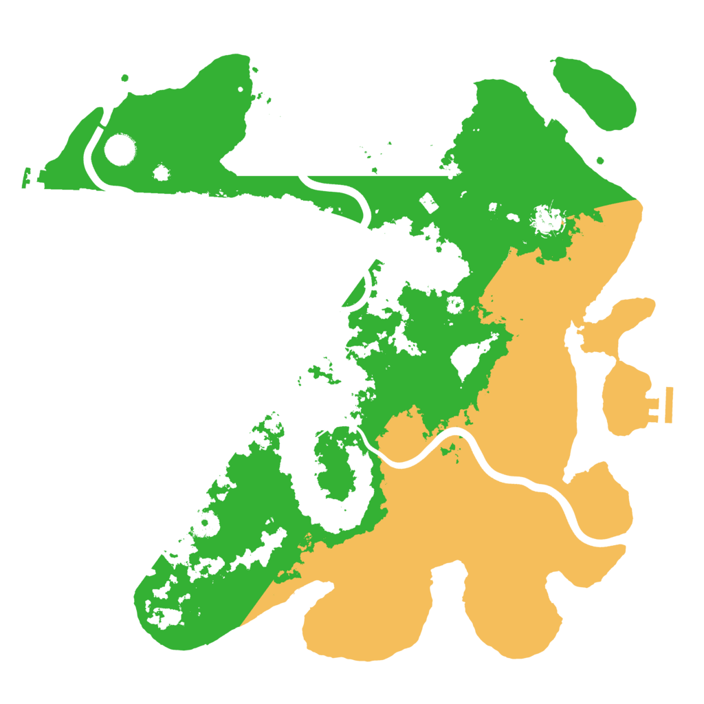 Biome Rust Map: Procedural Map, Size: 3950, Seed: 2707