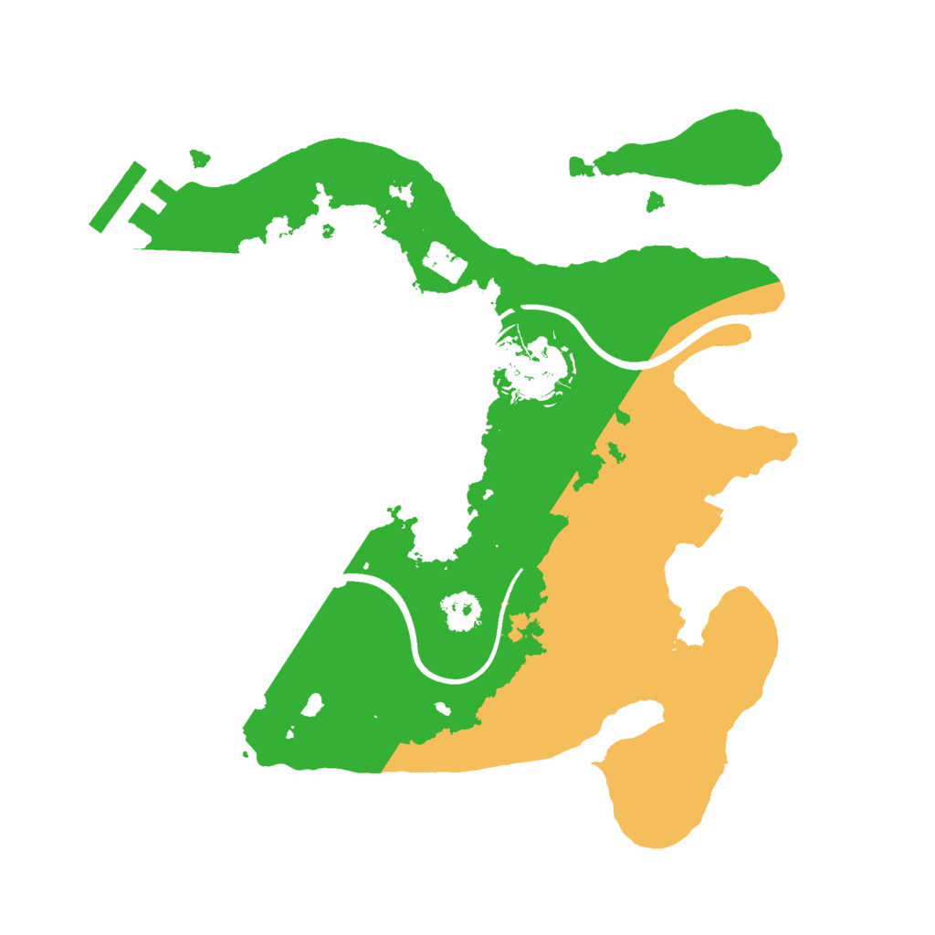 Biome Rust Map: Procedural Map, Size: 2400, Seed: 6