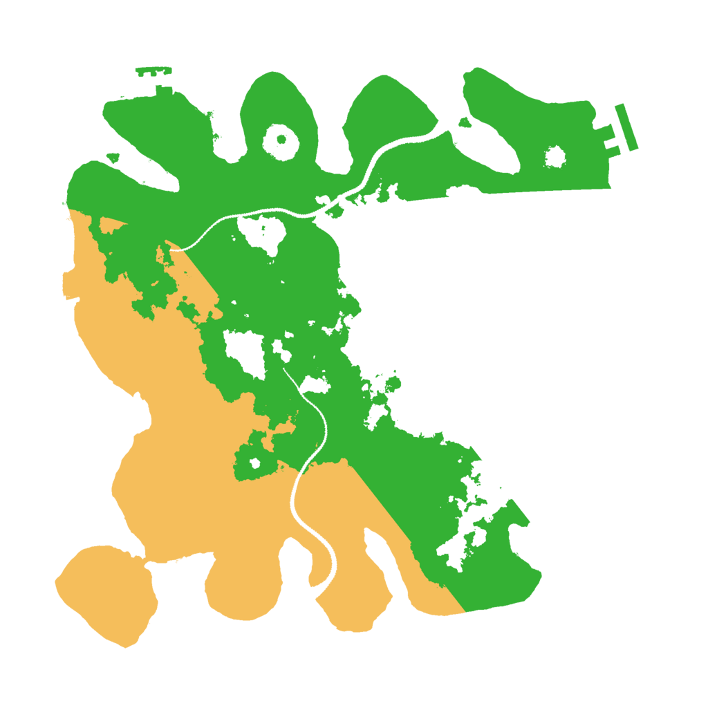 Biome Rust Map: Procedural Map, Size: 3000, Seed: 414141212