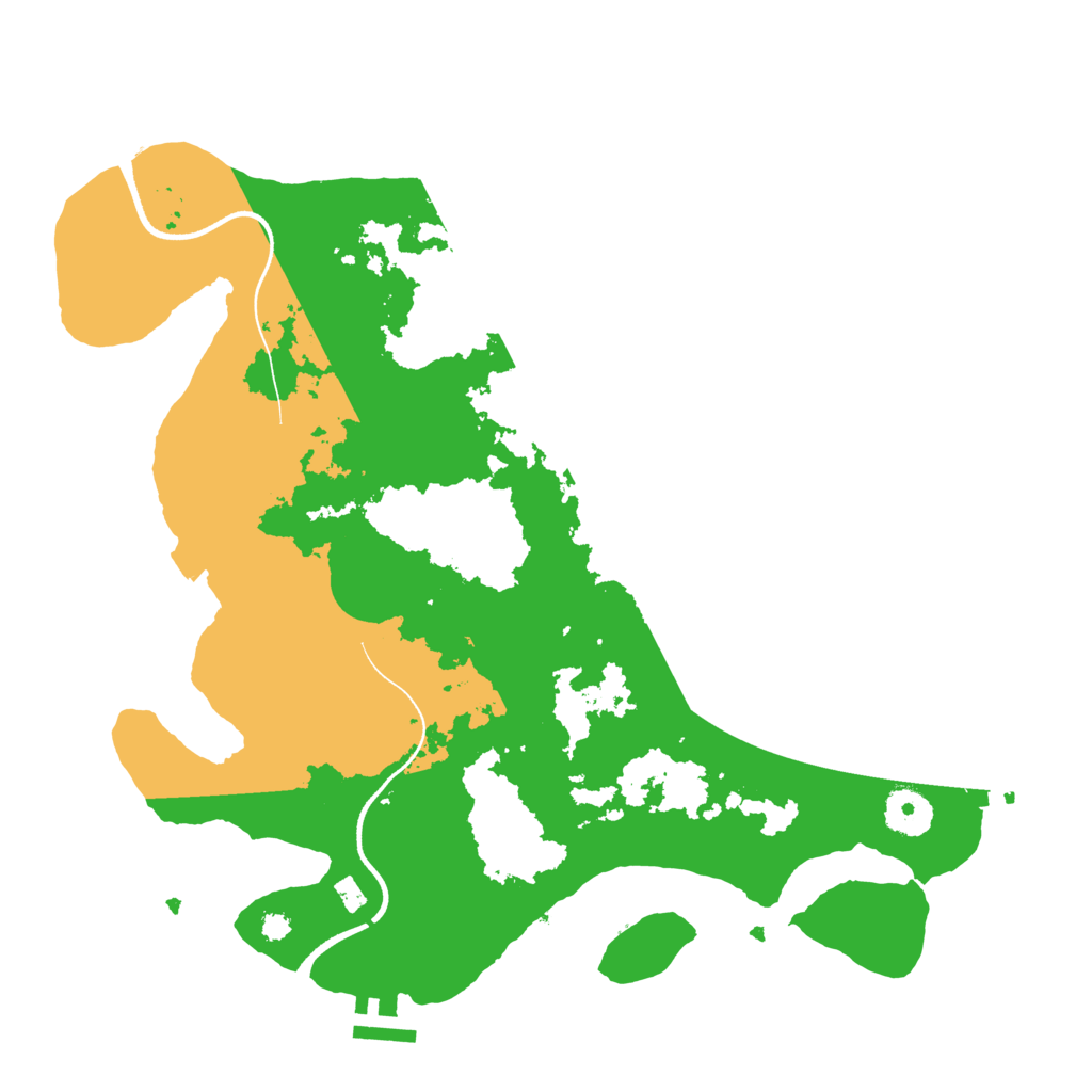 Biome Rust Map: Procedural Map, Size: 3500, Seed: 298309210