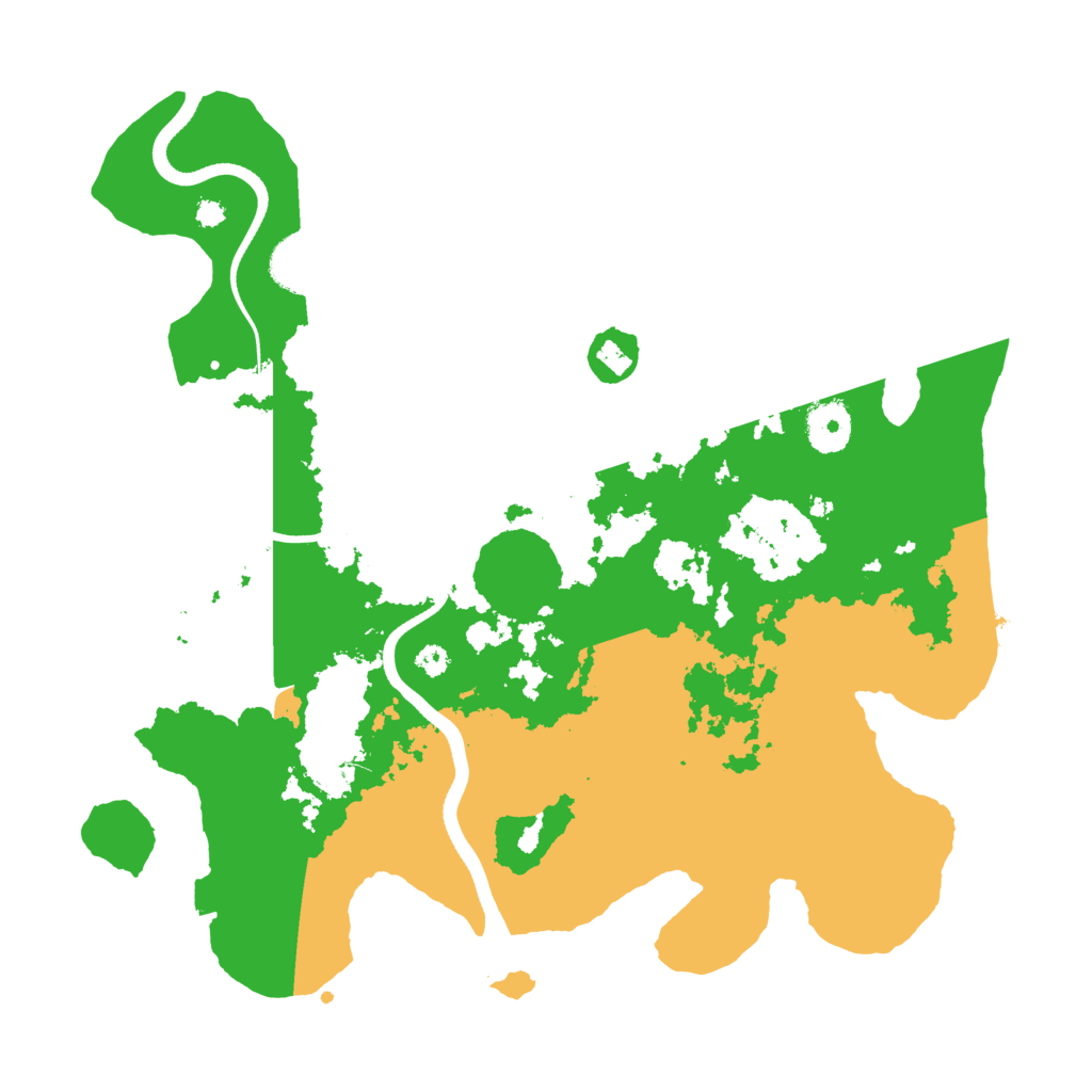 Biome Rust Map: Procedural Map, Size: 3500, Seed: 2027