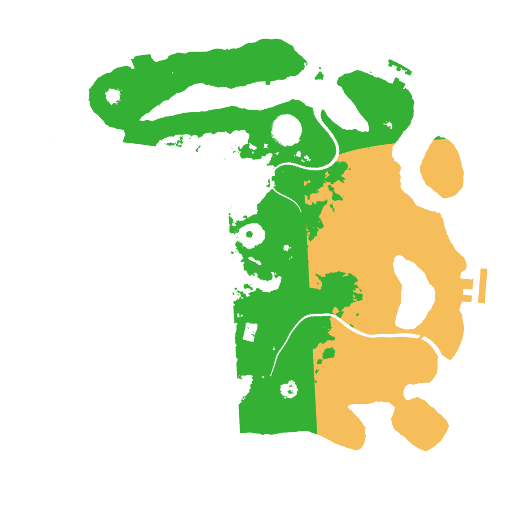 Biome Rust Map: Procedural Map, Size: 3000, Seed: 125736