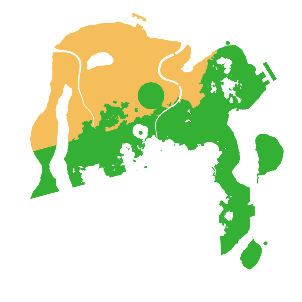 Biome Rust Map: Procedural Map, Size: 3000, Seed: 325264