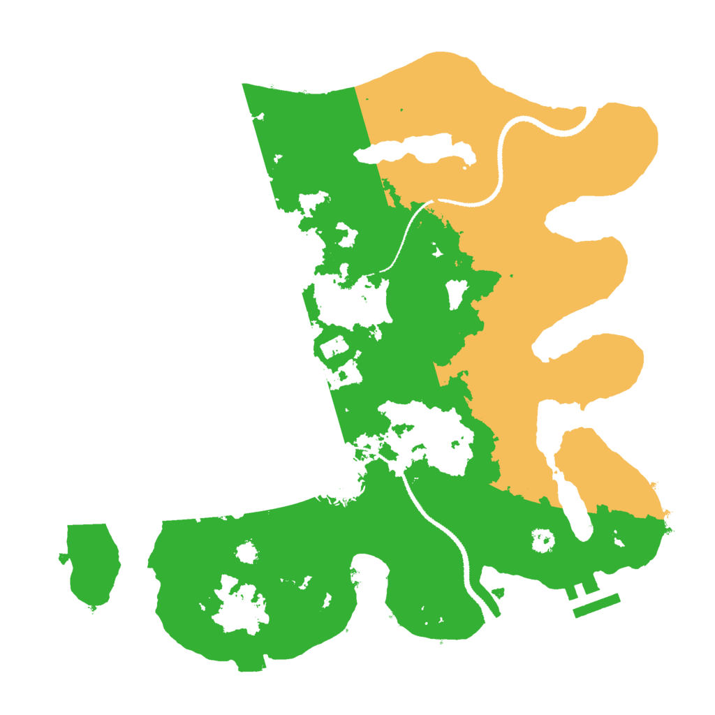 Biome Rust Map: Procedural Map, Size: 3000, Seed: 338796