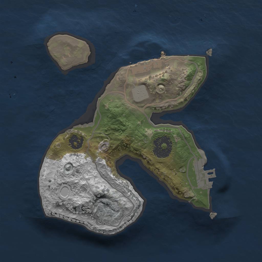 Rust Map: Procedural Map, Size: 1860, Seed: 2147483647, 7 Monuments