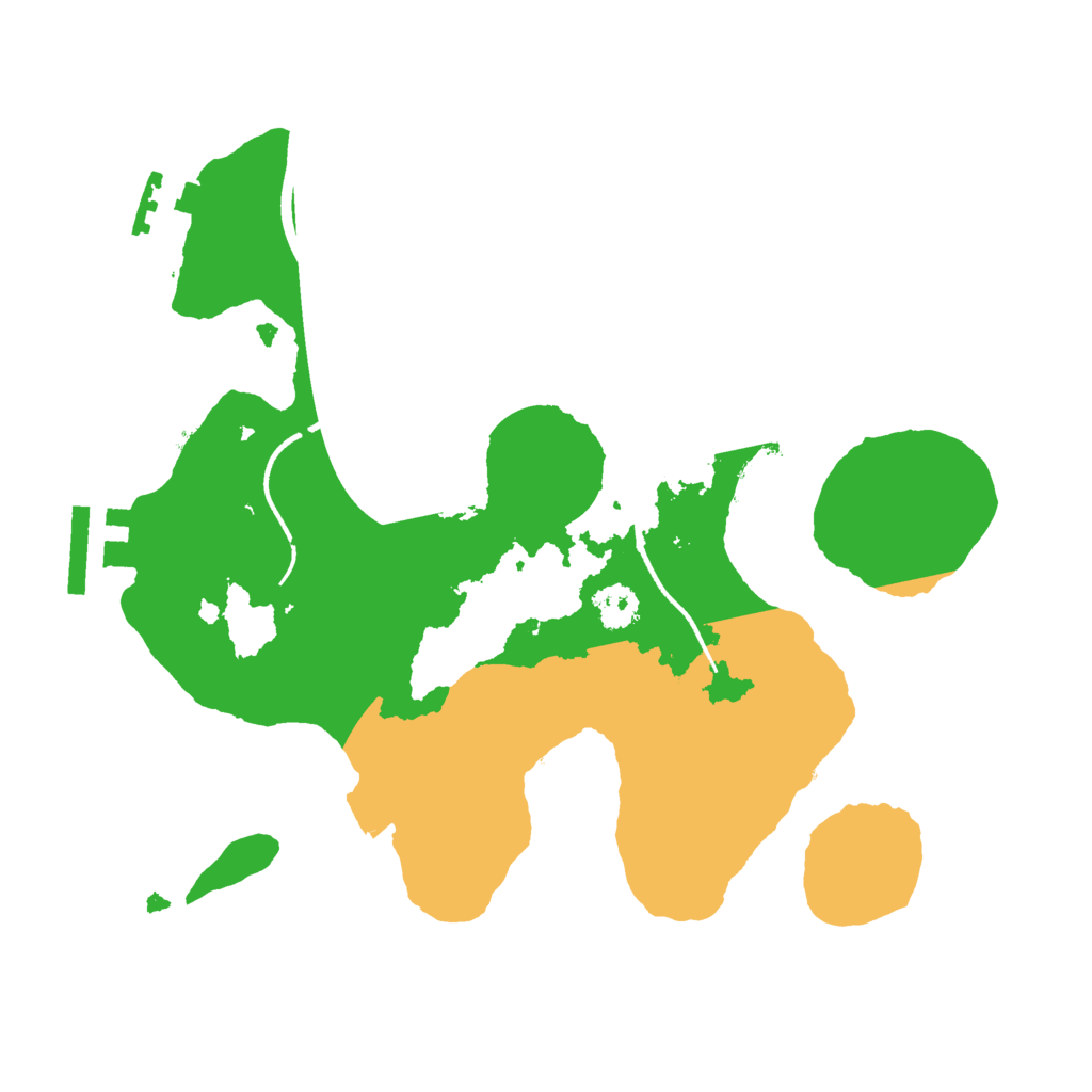 Biome Rust Map: Procedural Map, Size: 2500, Seed: 690666