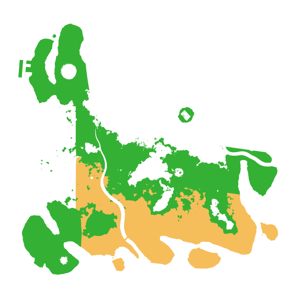 Biome Rust Map: Procedural Map, Size: 3500, Seed: 1213465