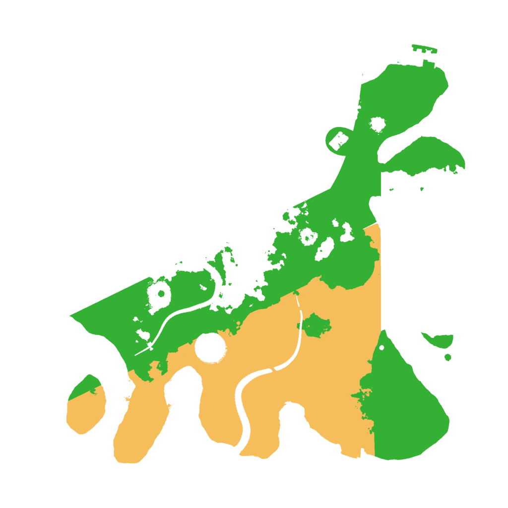 Biome Rust Map: Procedural Map, Size: 3000, Seed: 625415
