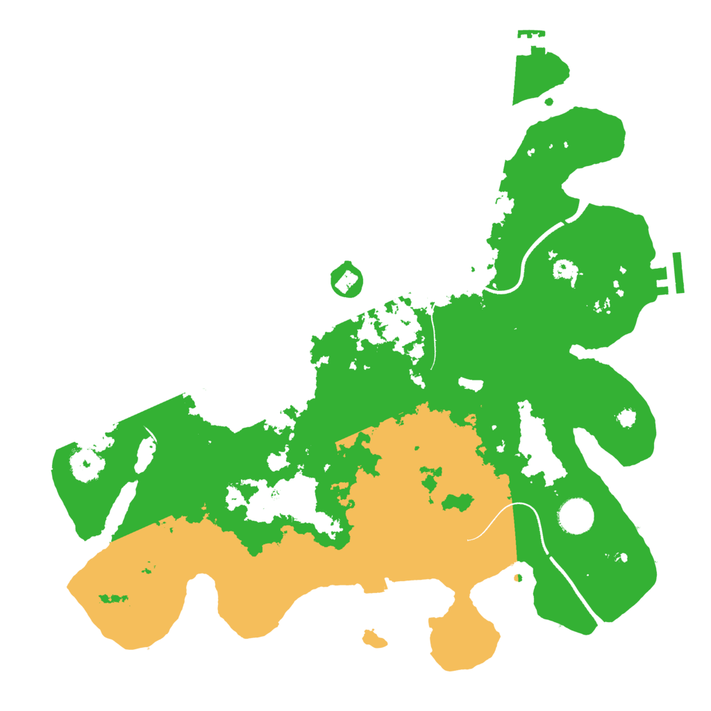 Biome Rust Map: Procedural Map, Size: 3500, Seed: 1547