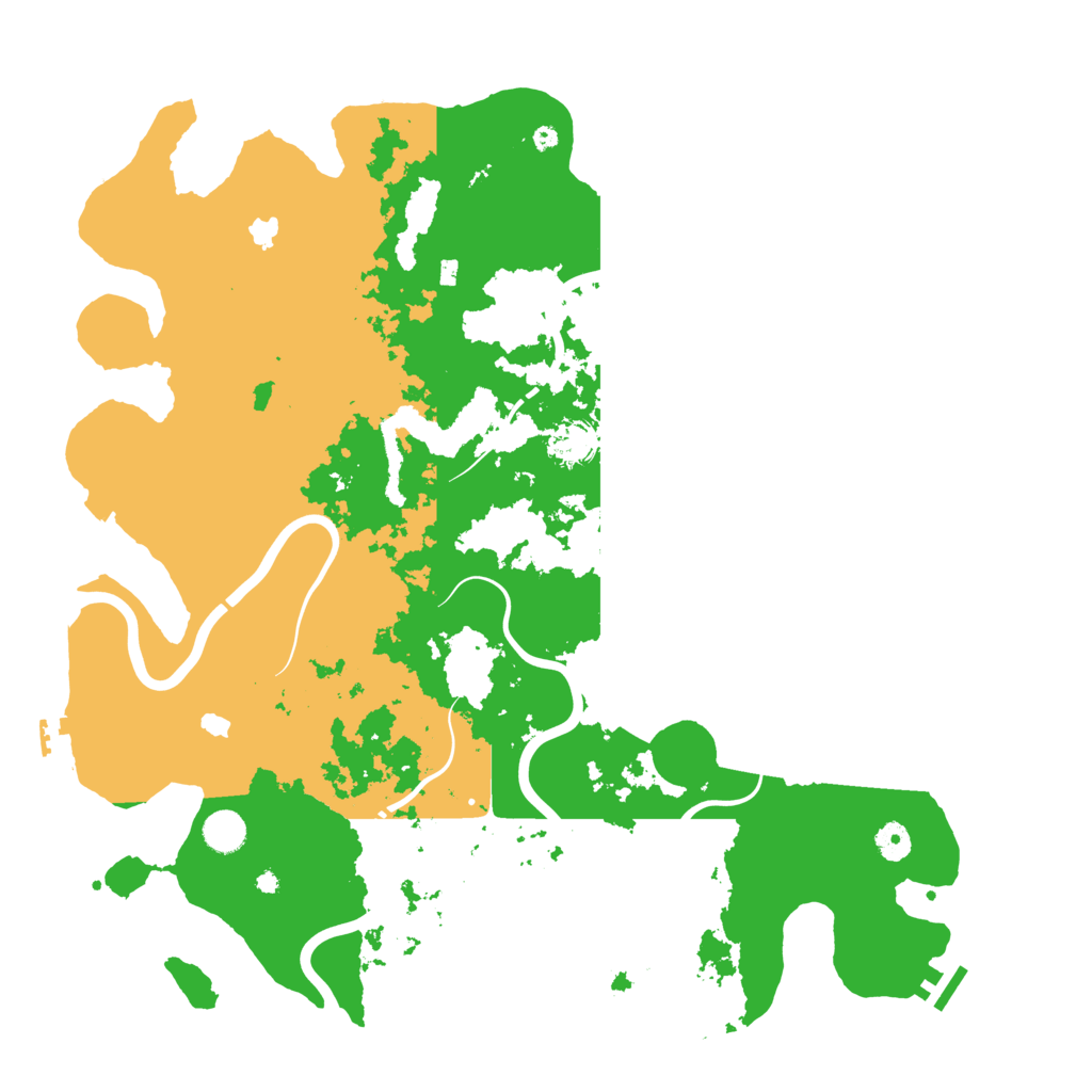 Biome Rust Map: Procedural Map, Size: 4500, Seed: 1041229552