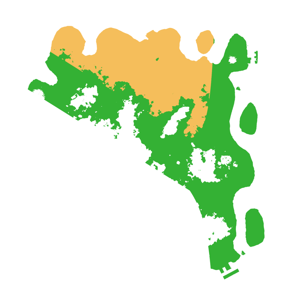 Biome Rust Map: Procedural Map, Size: 3500, Seed: 792391788