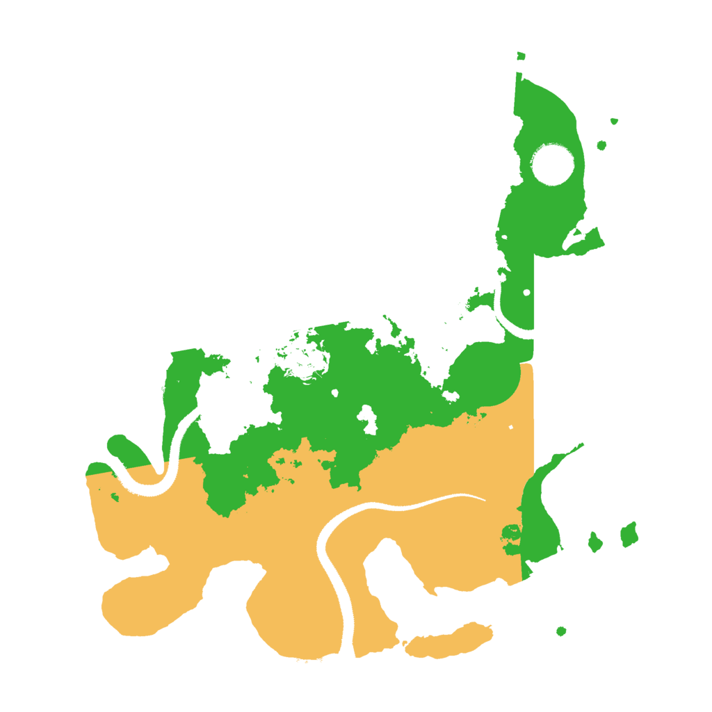 Biome Rust Map: Procedural Map, Size: 3000, Seed: 1414822352
