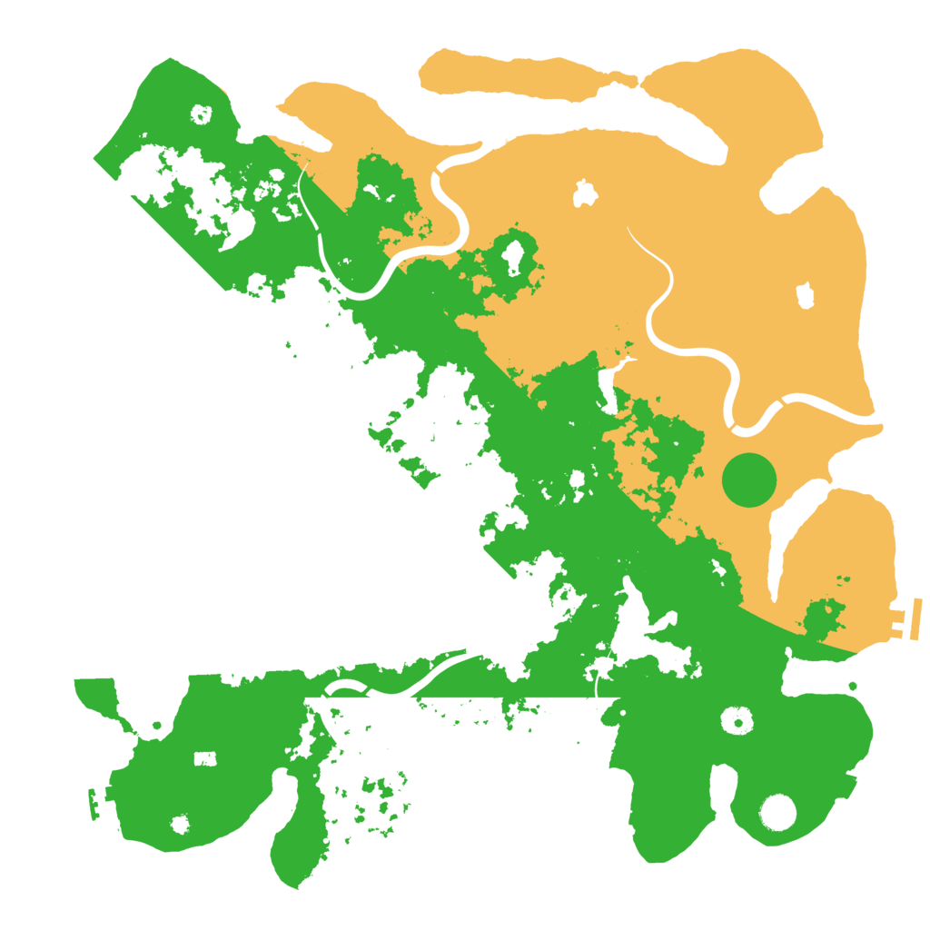 Biome Rust Map: Procedural Map, Size: 4500, Seed: 38827635