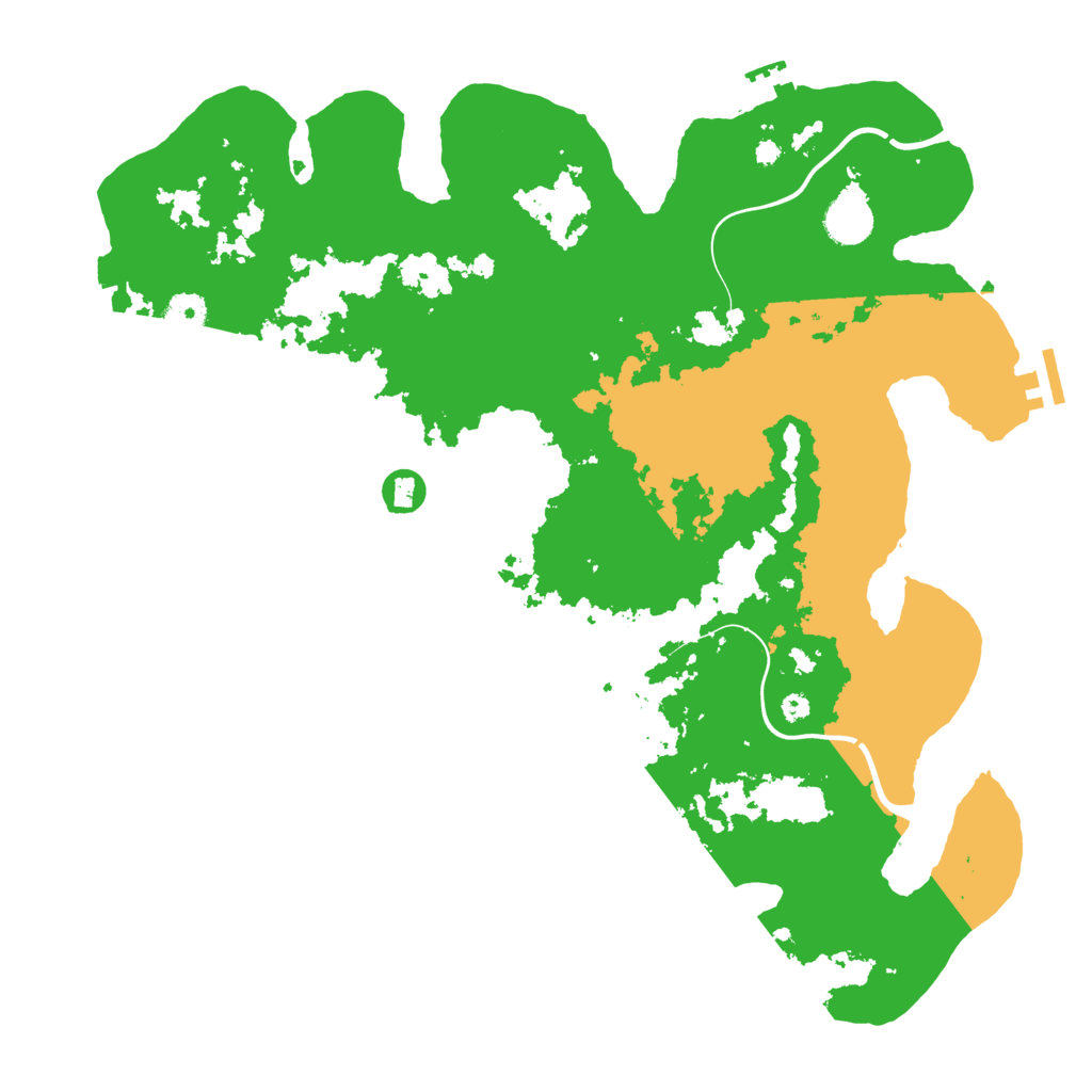 Biome Rust Map: Procedural Map, Size: 3950, Seed: 644619456