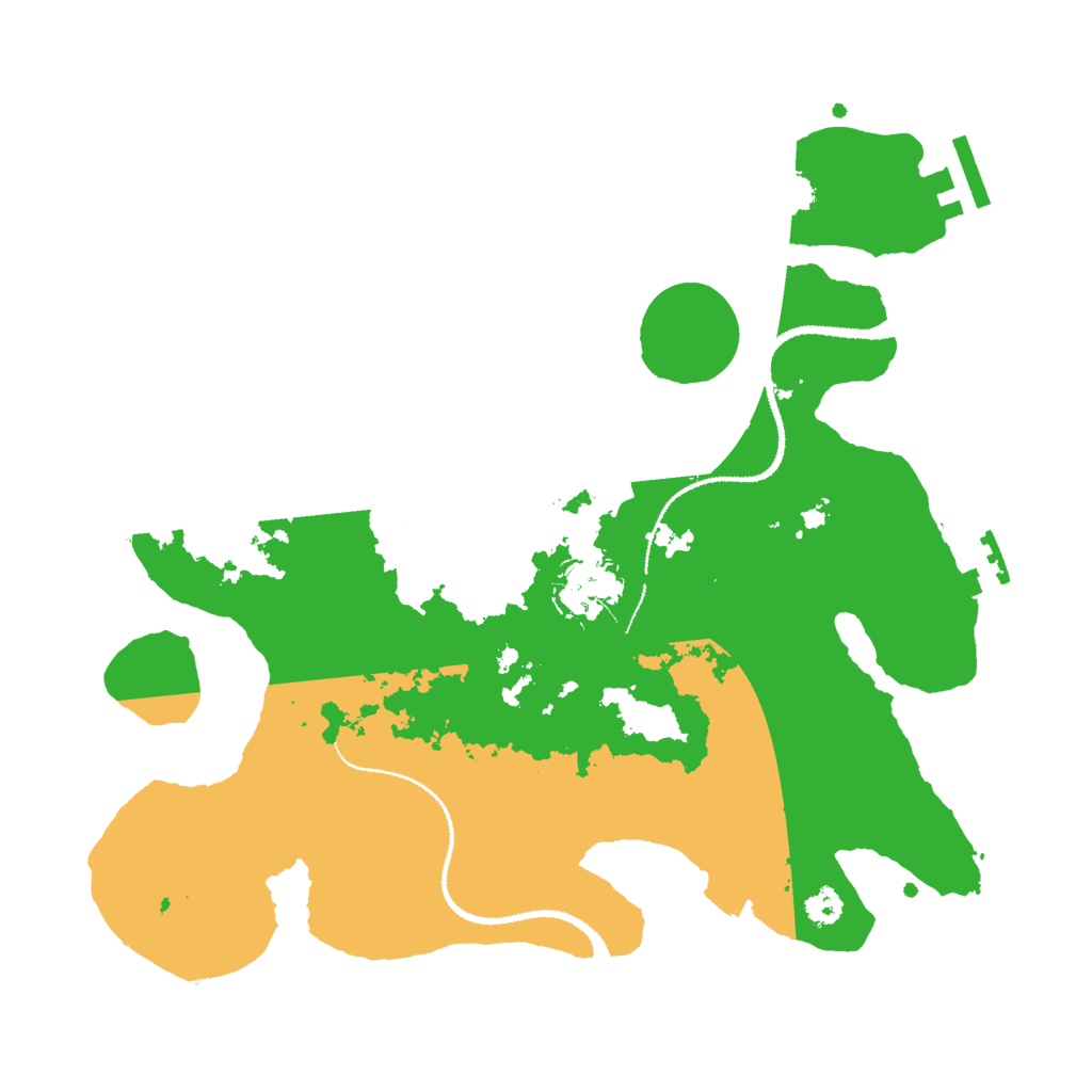 Biome Rust Map: Procedural Map, Size: 3000, Seed: 613862459