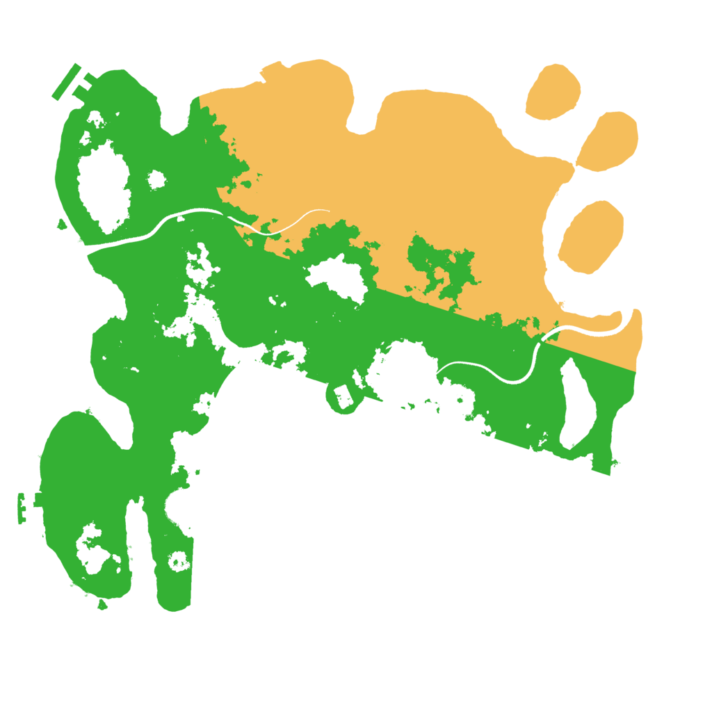 Biome Rust Map: Procedural Map, Size: 3500, Seed: 8147343