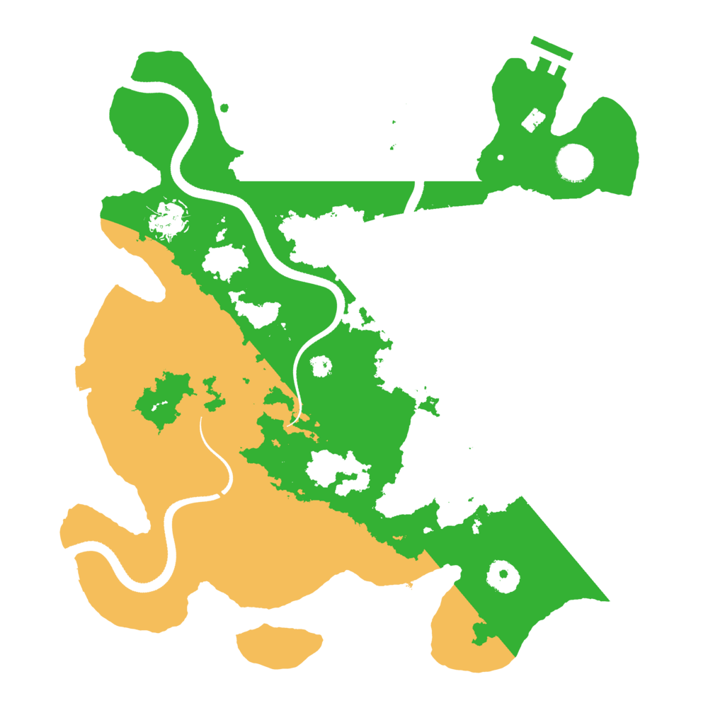 Biome Rust Map: Procedural Map, Size: 3400, Seed: 155010513