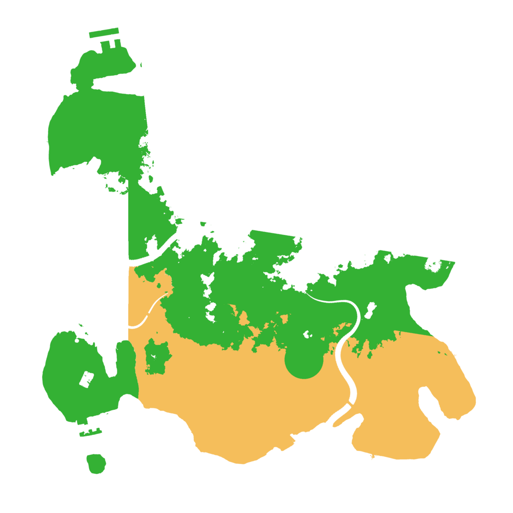 Biome Rust Map: Procedural Map, Size: 3500, Seed: 1258888555