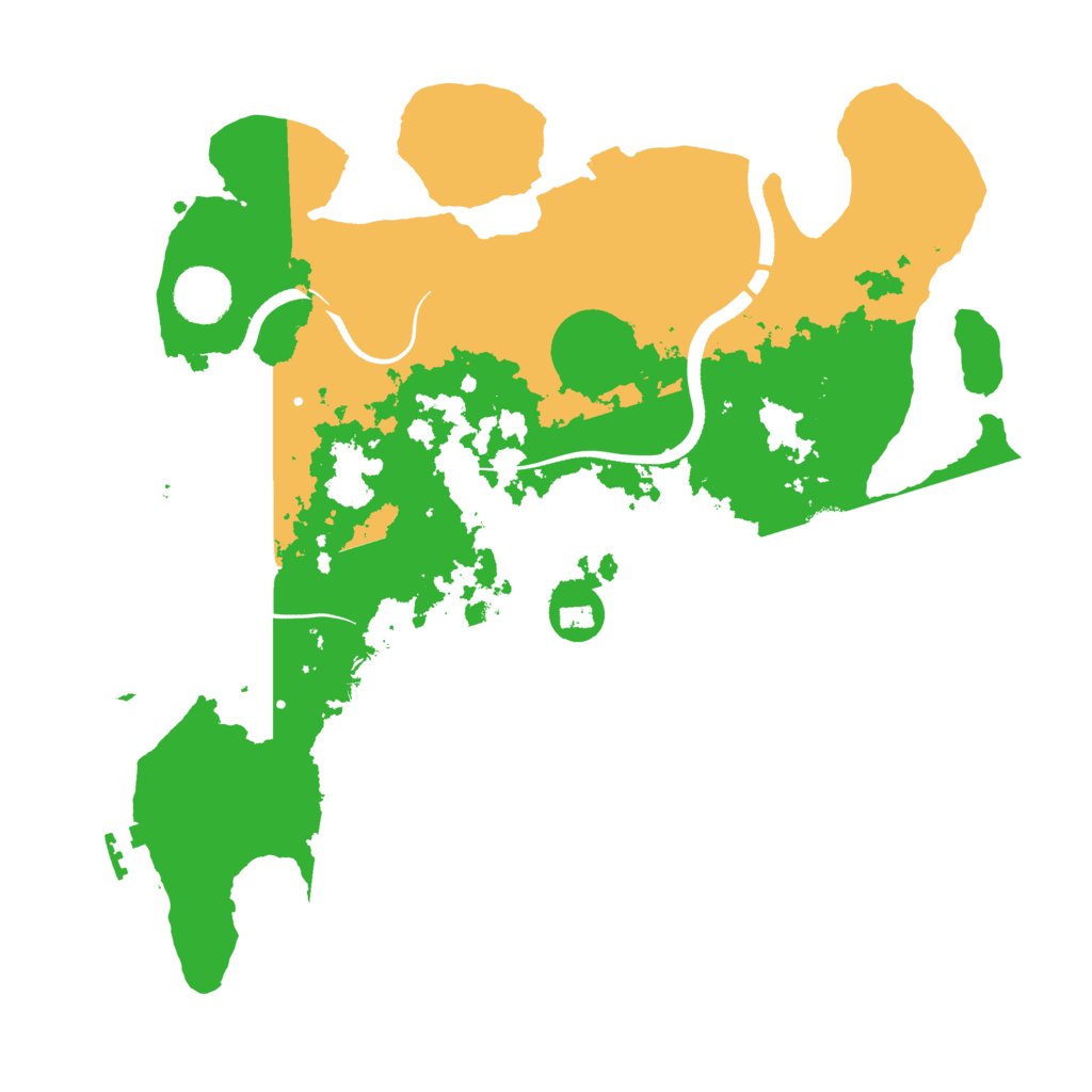 Biome Rust Map: Procedural Map, Size: 3500, Seed: 370516890